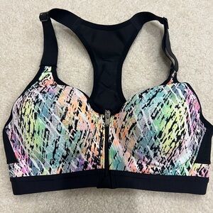 Victoria secret X Colorful Women's Sports Bra with Front Zipper